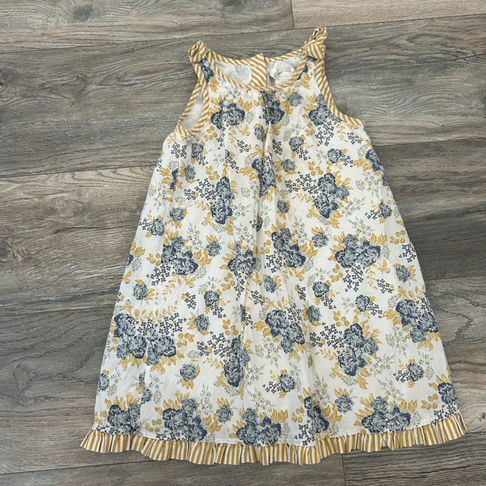 C&C California cotton floral stripe  dress girls size 3 3t